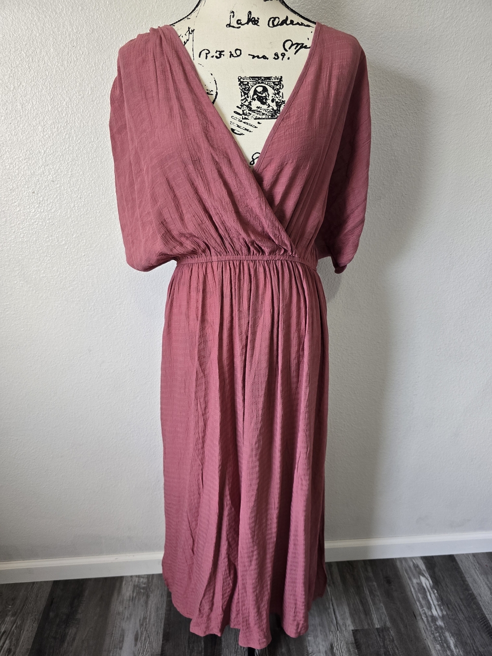 Cupshe Surplice Neck Leg-Slit Swim Coverup/Dress Large